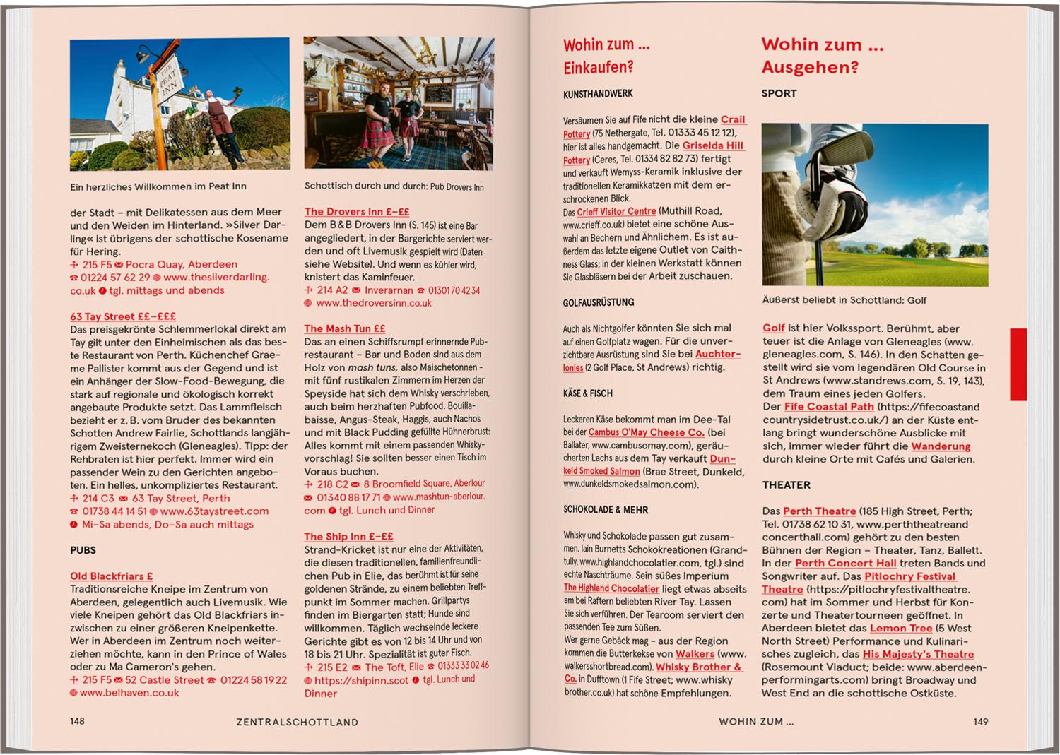 Beispielinhalt (Bild) Baedeker SMART Reiseführer Schottland