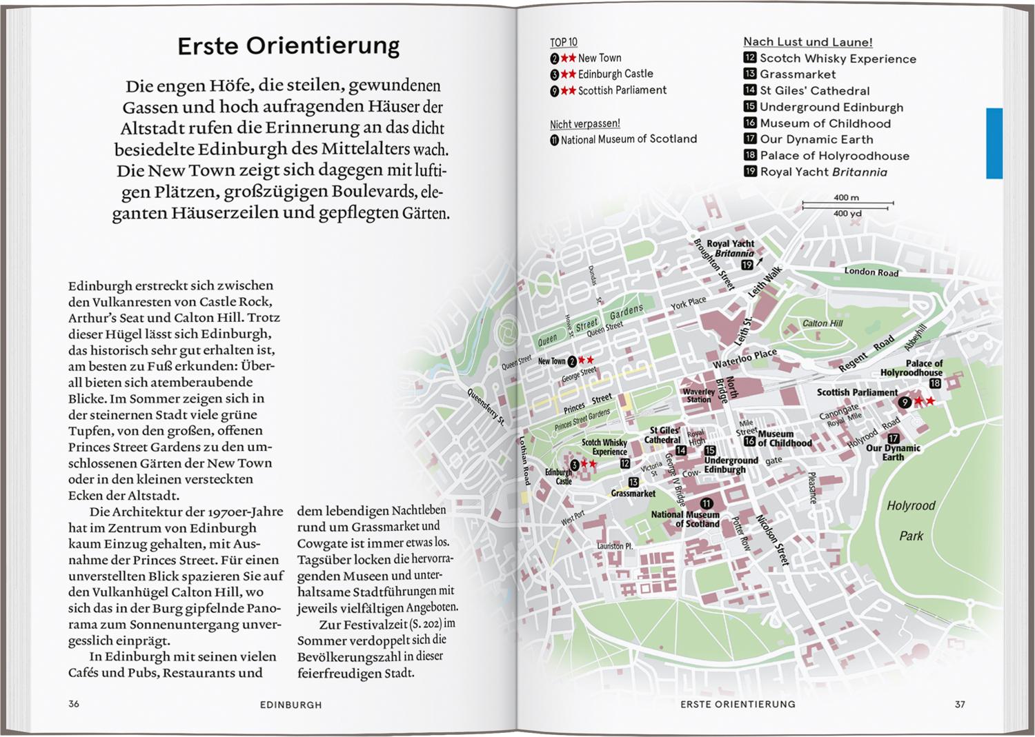 Beispielinhalt (Bild) Baedeker SMART Reiseführer Schottland