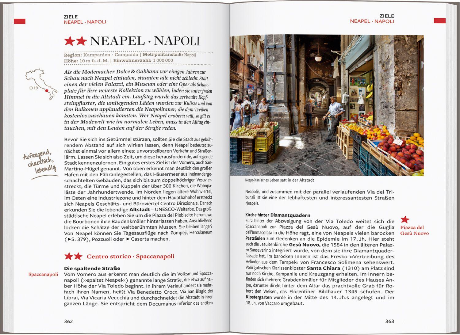 Beispielinhalt (Bild) Baedeker Reiseführer Italien