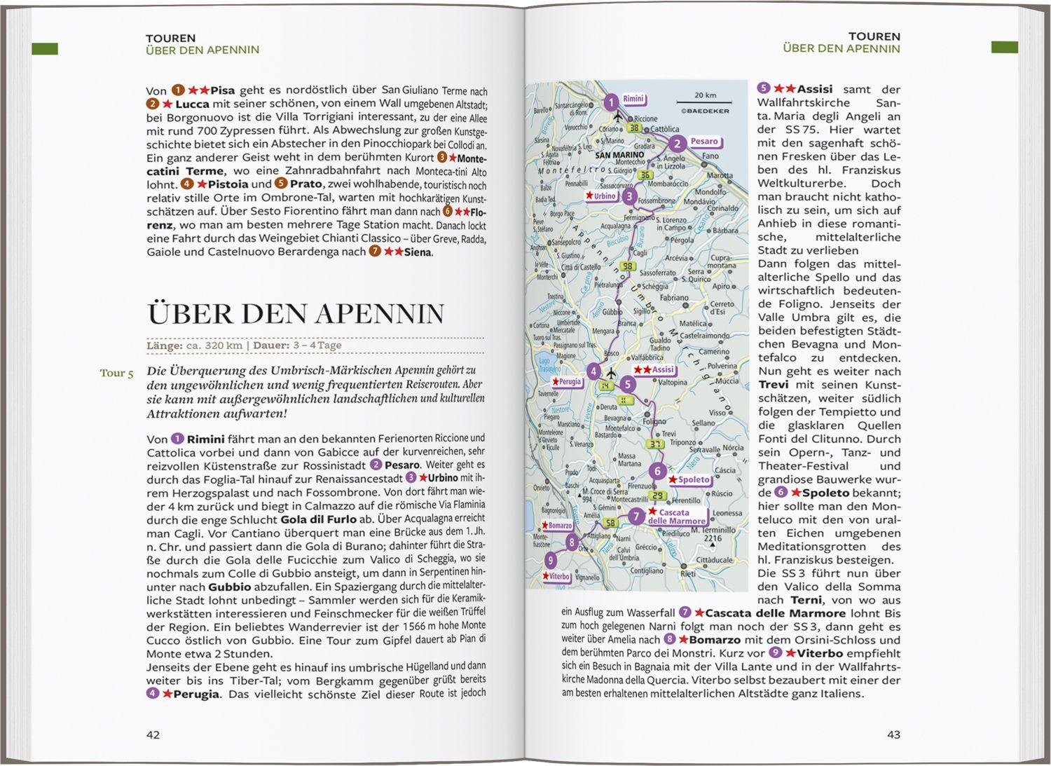 Beispielinhalt (Bild) Baedeker Reiseführer Italien