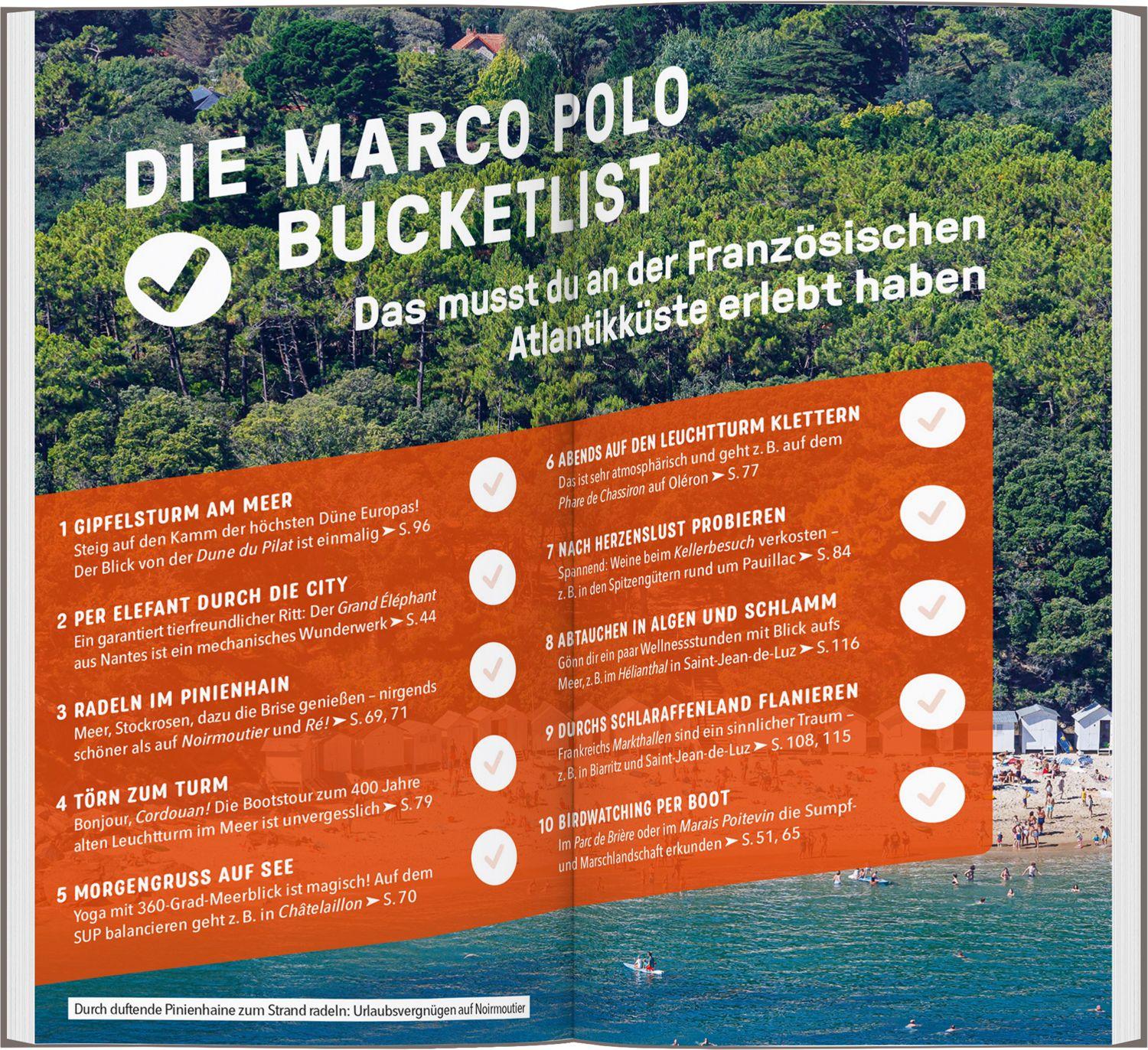 Beispielinhalt (Bild) MARCO POLO Reiseführer Französische Atlantikküste