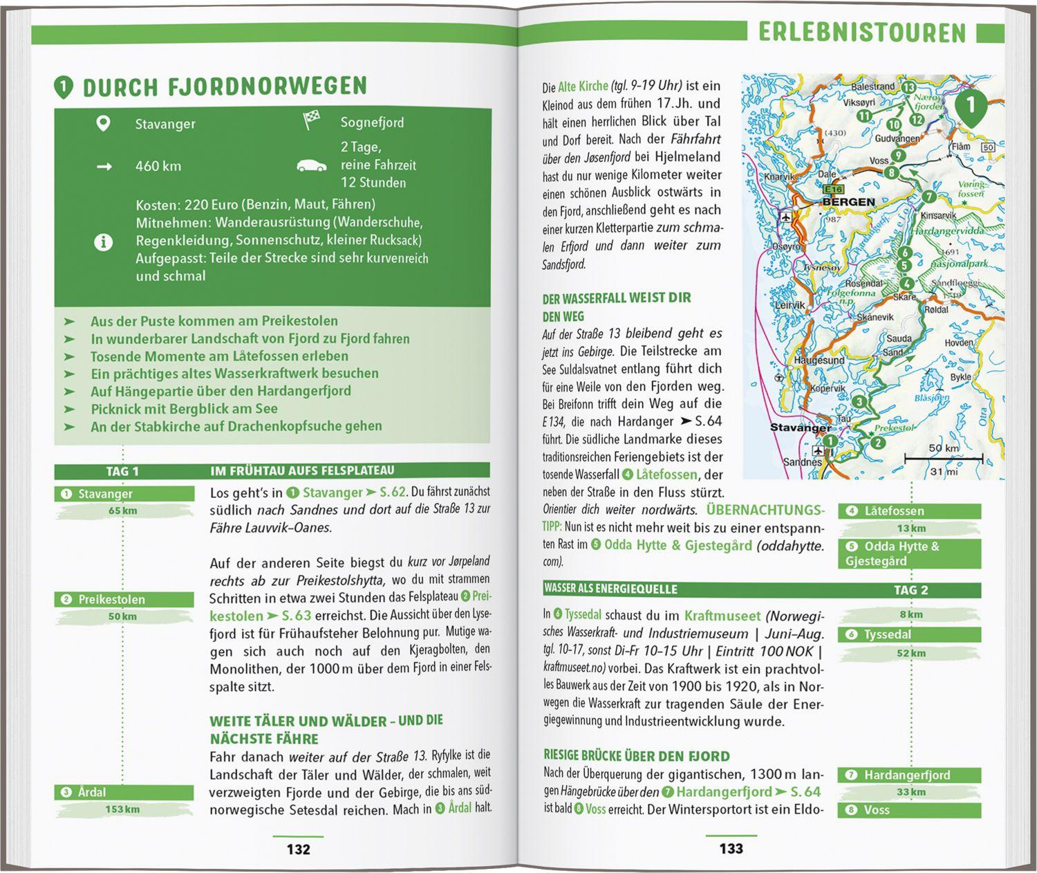 Beispielinhalt (Bild) MARCO POLO Reiseführer Norwegen