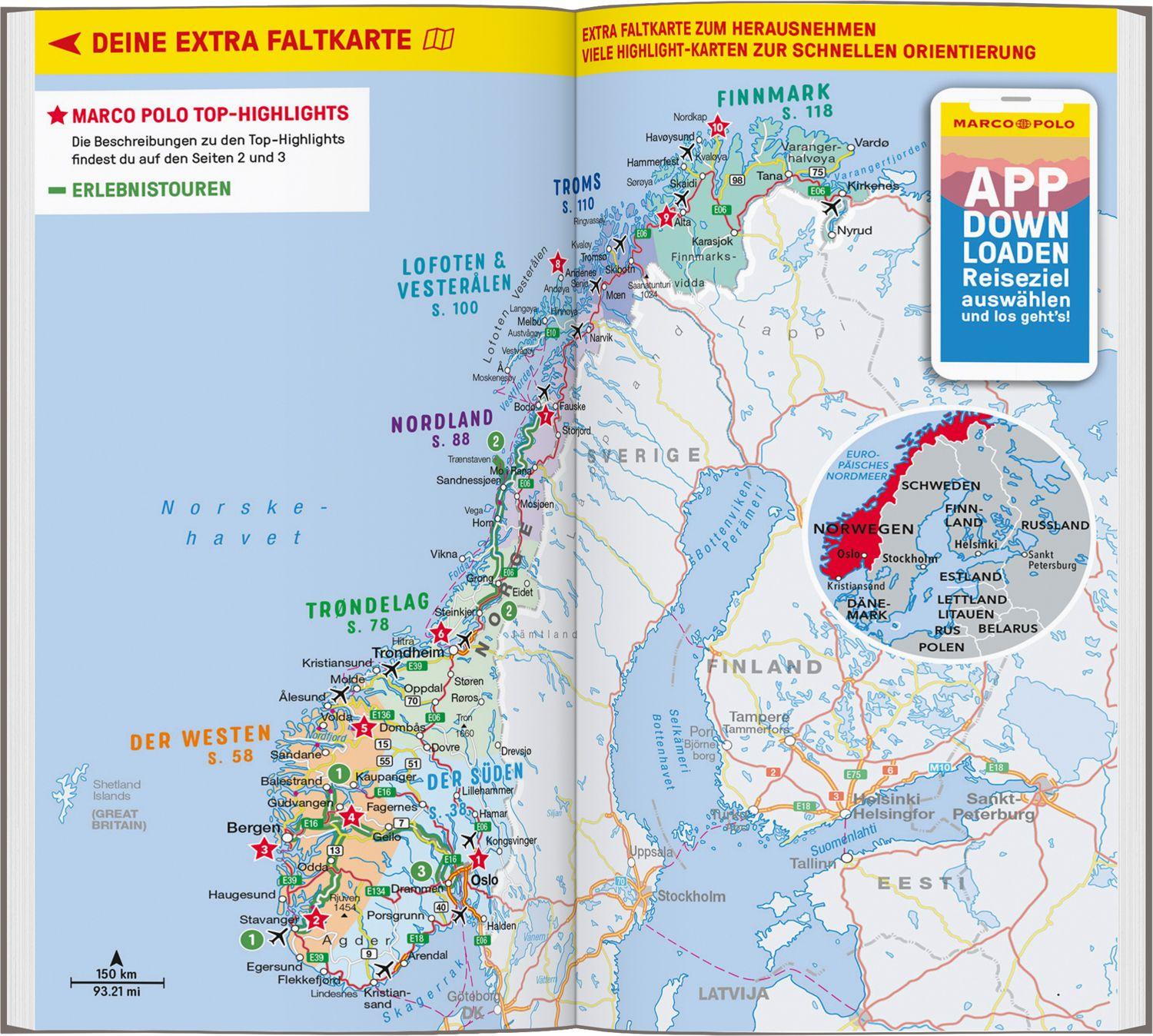 Beispielinhalt (Bild) MARCO POLO Reiseführer Norwegen