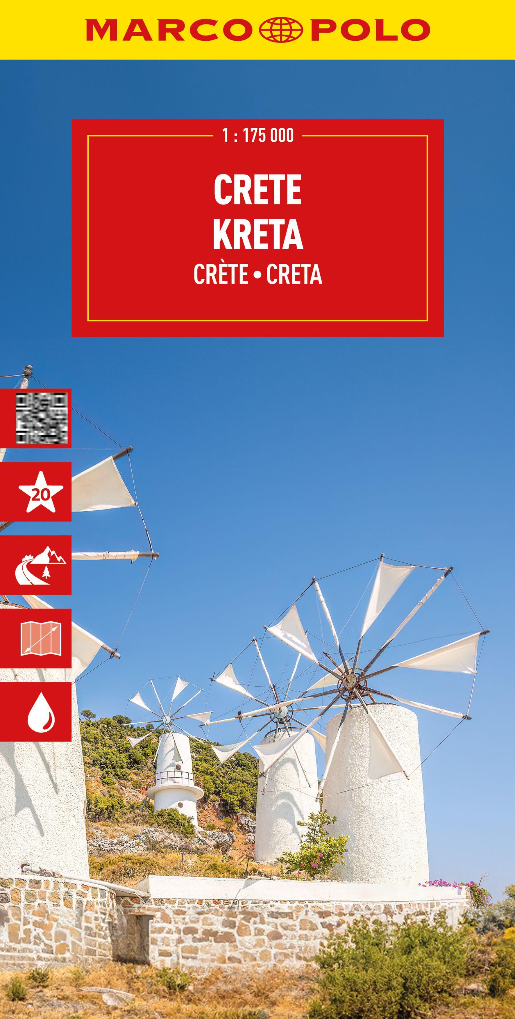 Vorderes Coverbild MARCO POLO Reisekarte Kreta 1:175.000