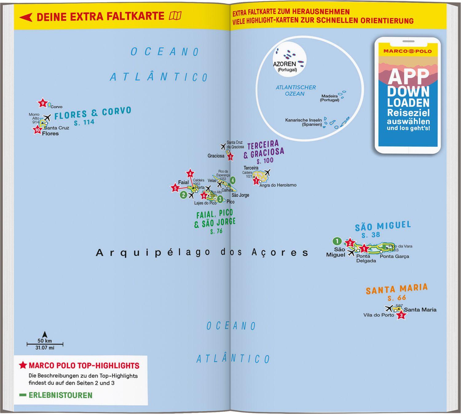 Beispielinhalt (Bild) MARCO POLO Reiseführer Azoren
