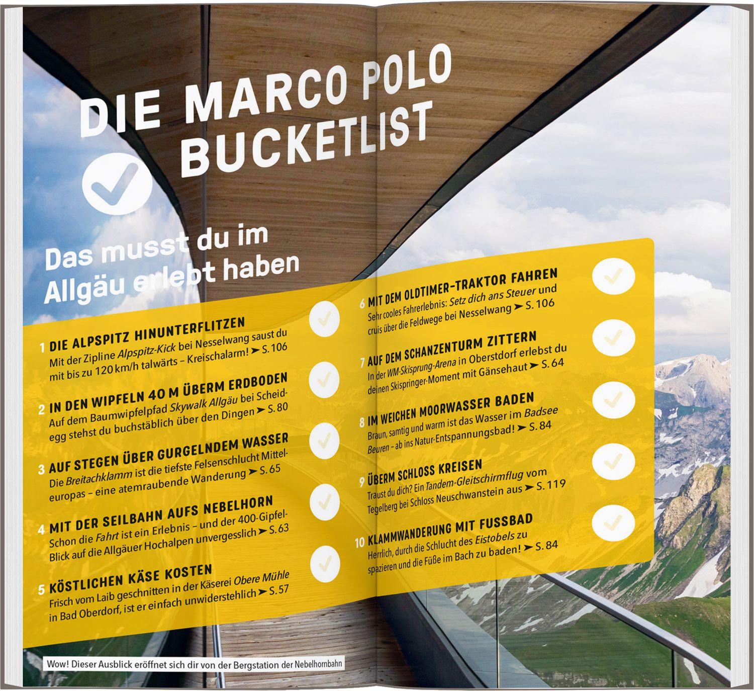 Beispielinhalt (Bild) MARCO POLO Reiseführer Allgäu