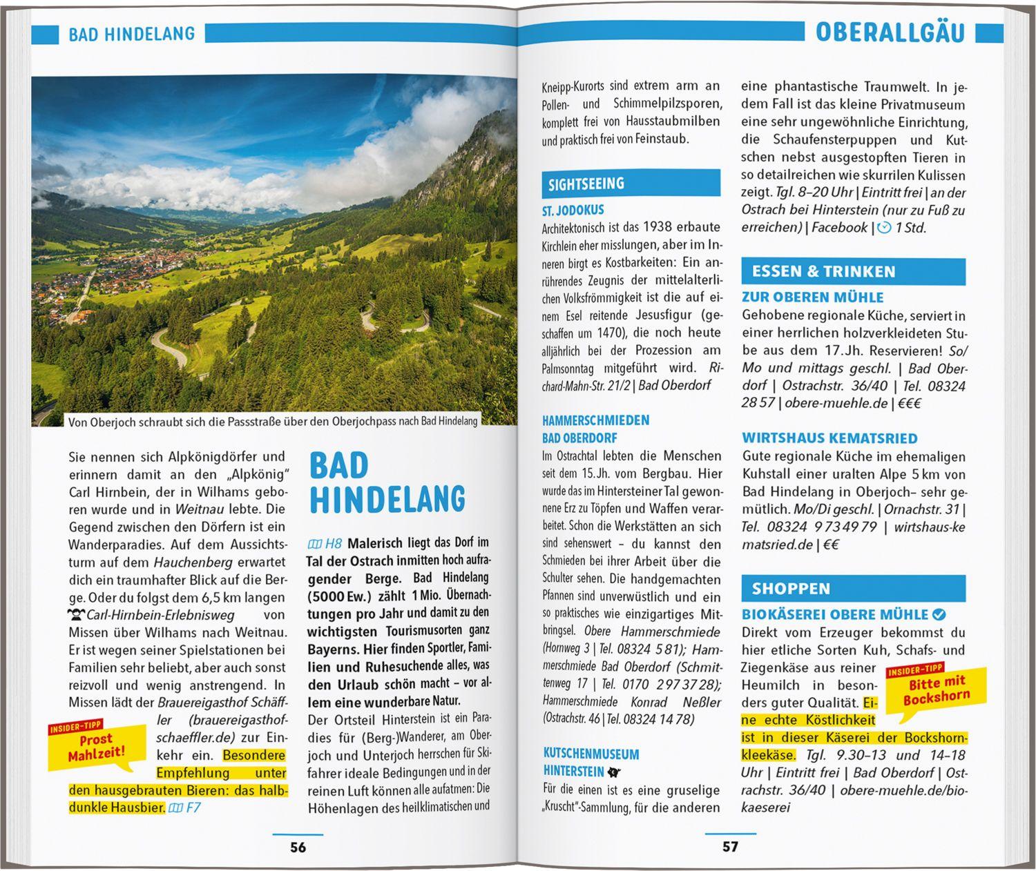 Beispielinhalt (Bild) MARCO POLO Reiseführer Allgäu