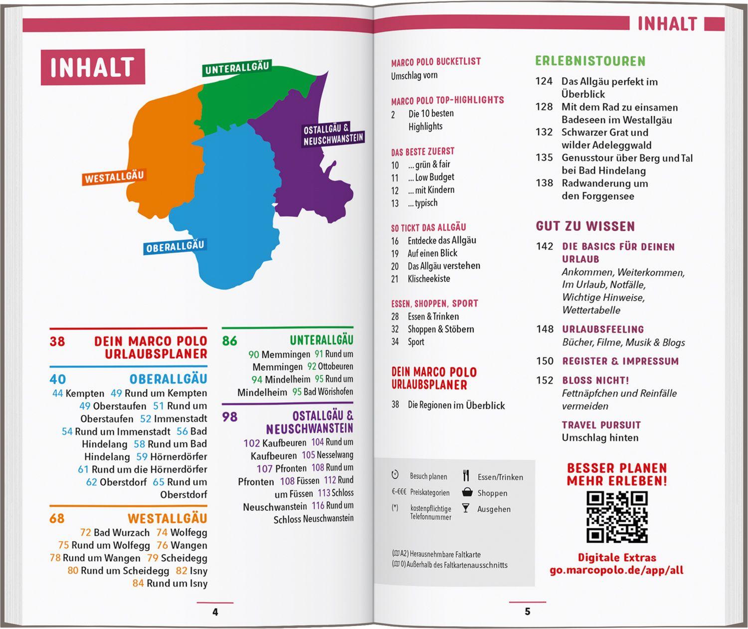 Beispielinhalt (Bild) MARCO POLO Reiseführer Allgäu