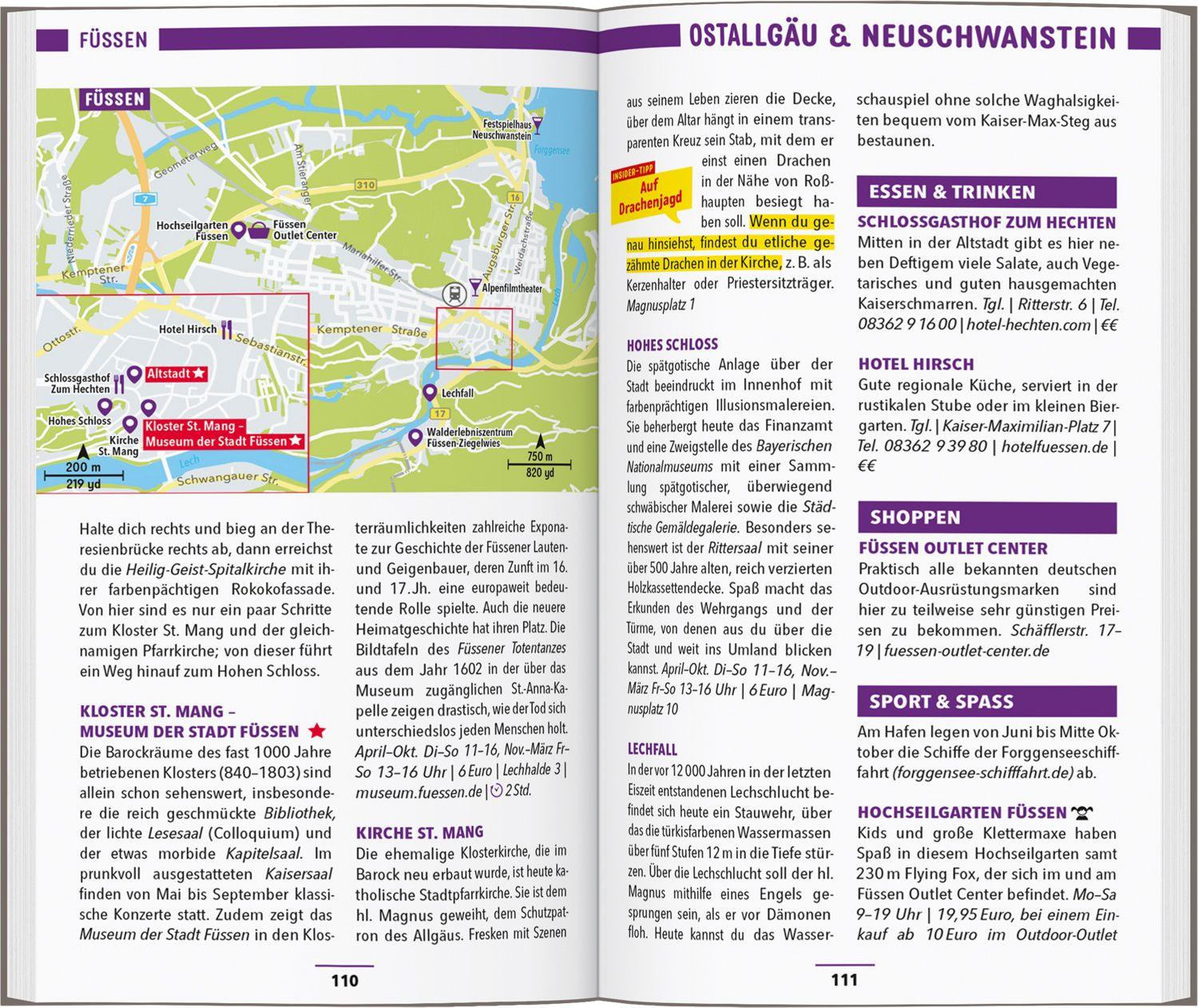 Beispielinhalt (Bild) MARCO POLO Reiseführer Allgäu