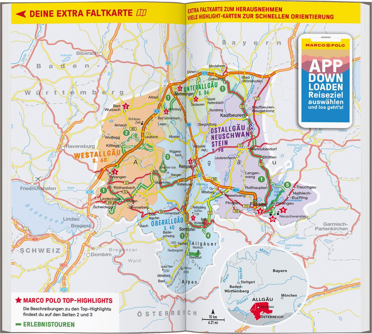 Beispielinhalt (Bild) MARCO POLO Reiseführer Allgäu
