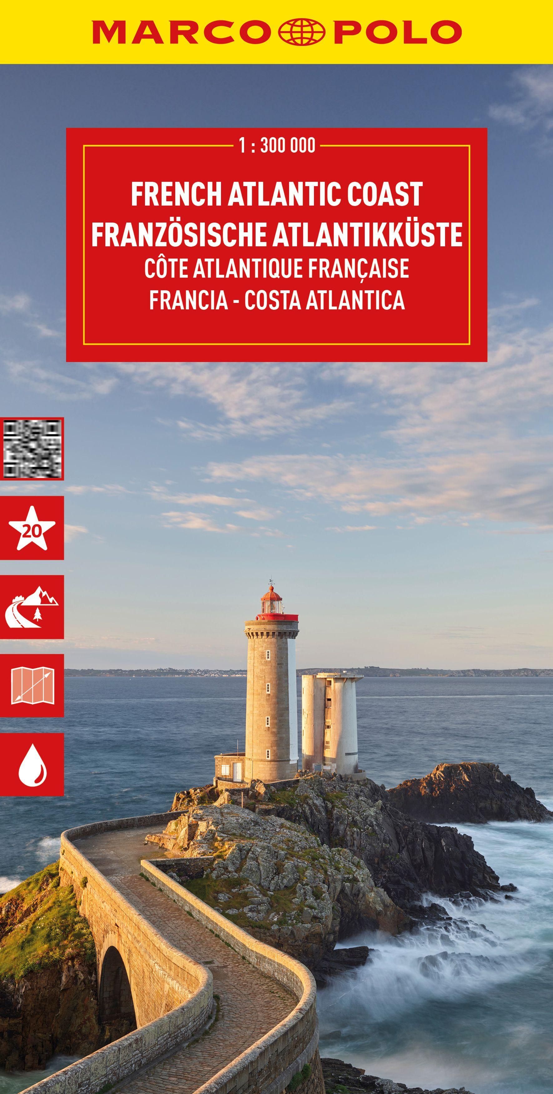 Vorderes Coverbild MARCO POLO Reisekarte Französische Atlantikküste 1:300.000