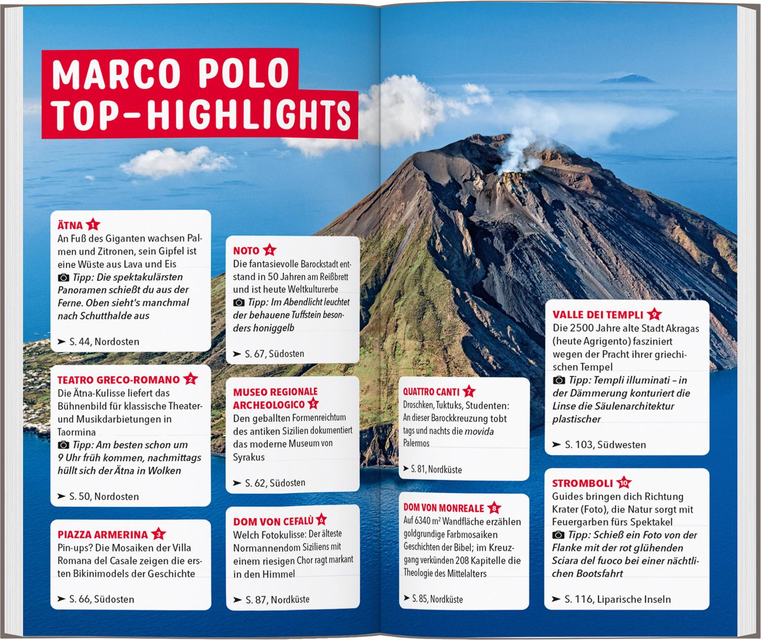 Beispielinhalt (Bild) MARCO POLO Reiseführer Sizilien, Liparische Inseln