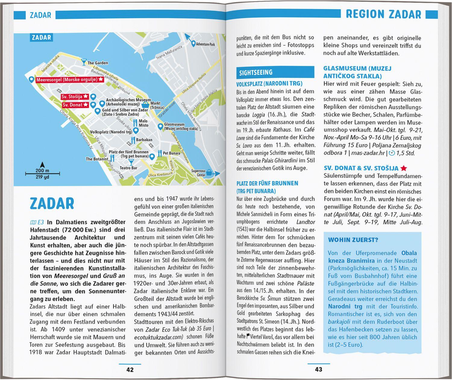 Beispielinhalt (Bild) MARCO POLO Reiseführer Kroatische Küste Dalmatien