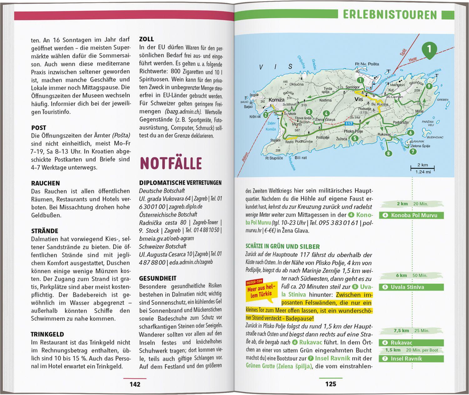 Beispielinhalt (Bild) MARCO POLO Reiseführer Kroatische Küste Dalmatien