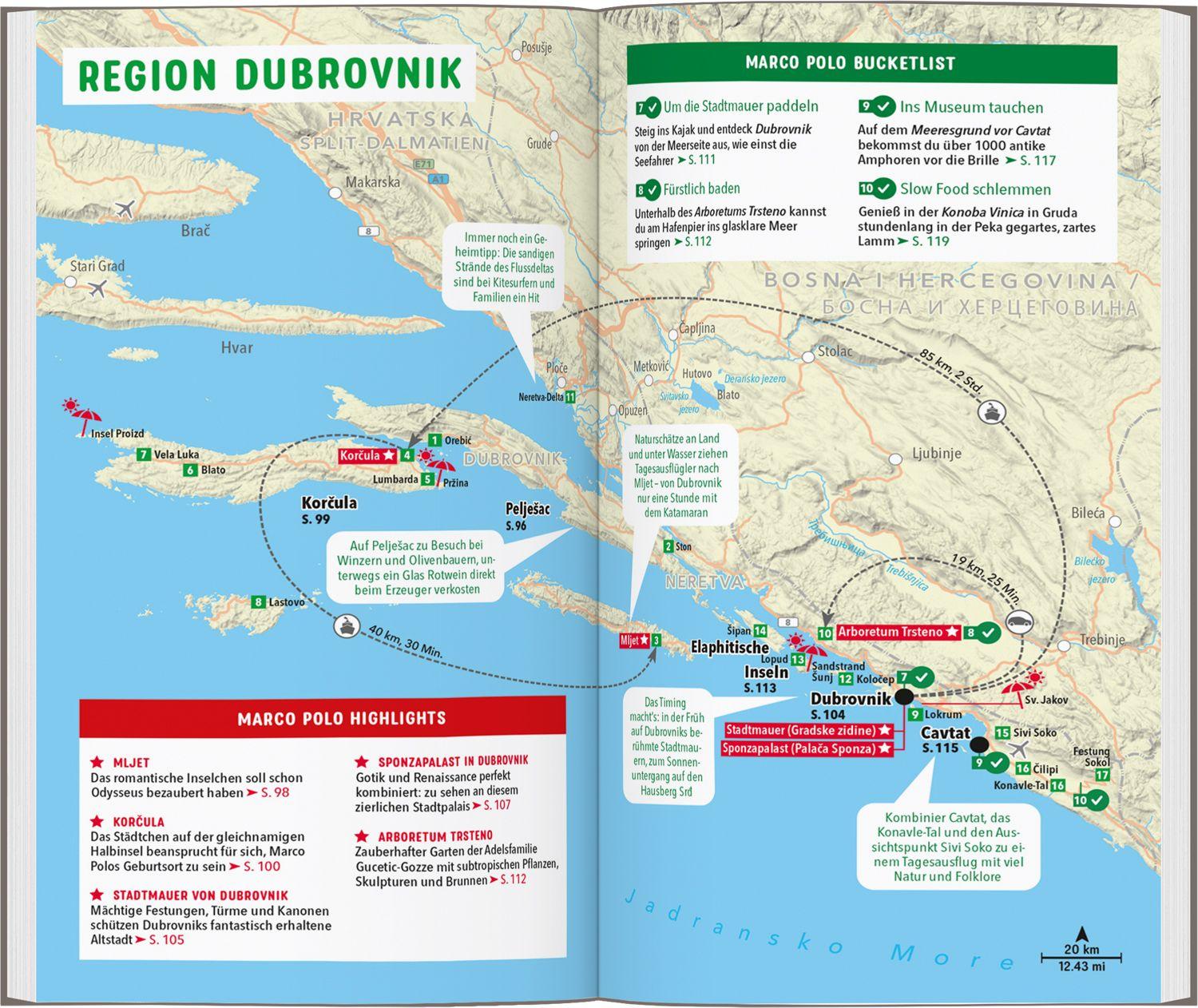 Beispielinhalt (Bild) MARCO POLO Reiseführer Kroatische Küste Dalmatien
