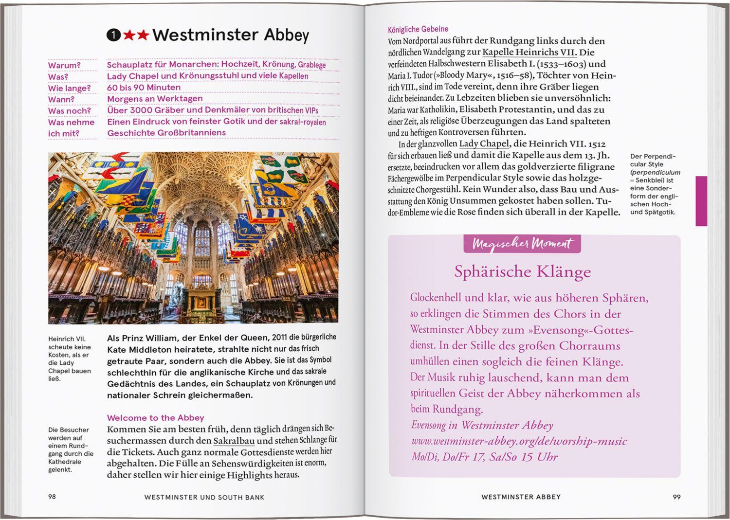 Beispielinhalt (Bild) Baedeker SMART Reiseführer London