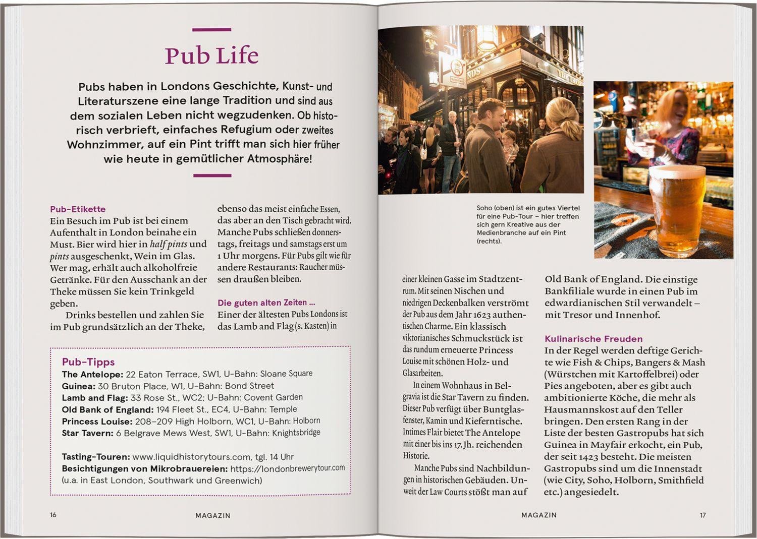 Beispielinhalt (Bild) Baedeker SMART Reiseführer London