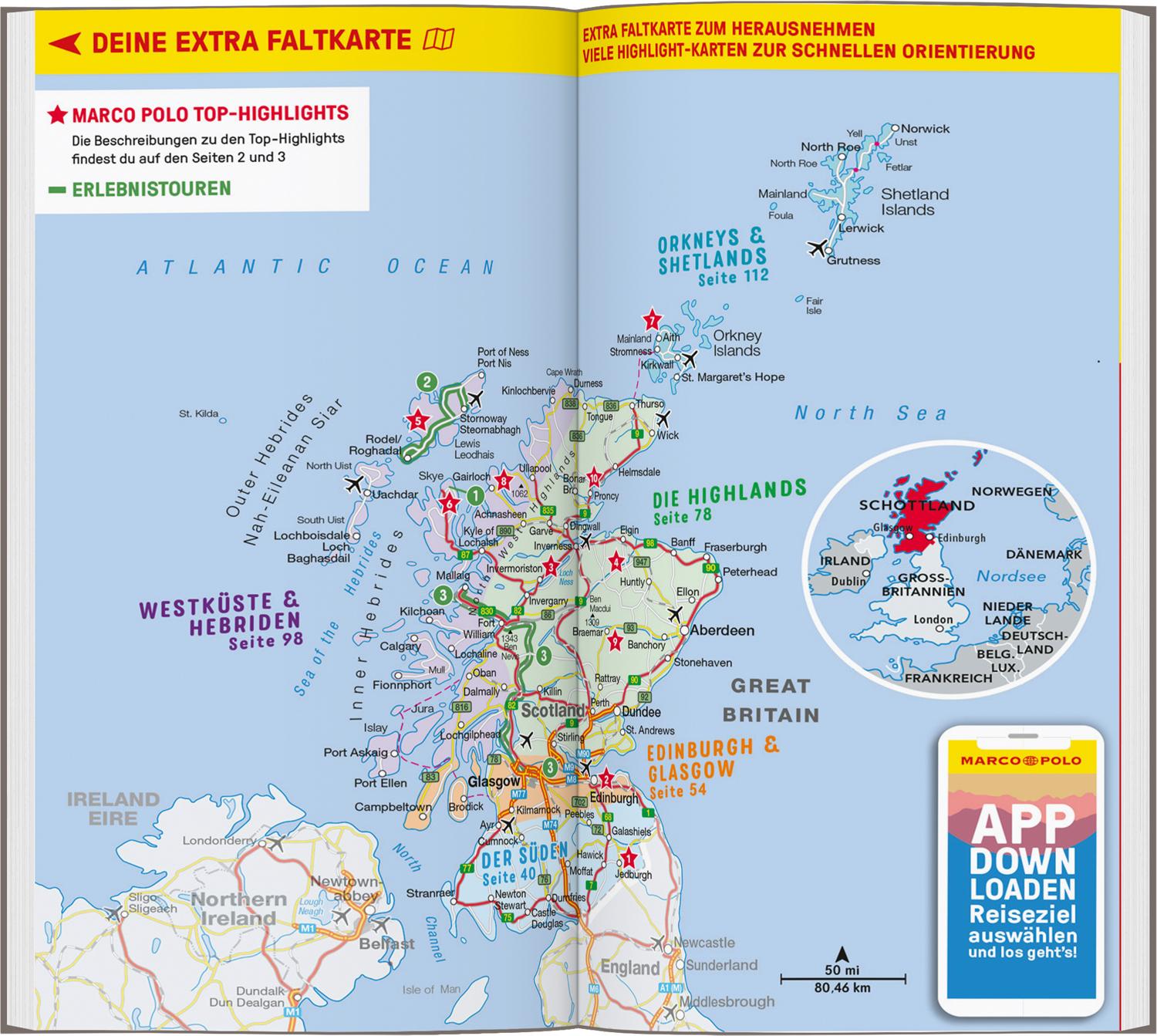 Beispielinhalt (Bild) MARCO POLO Reiseführer Schottland