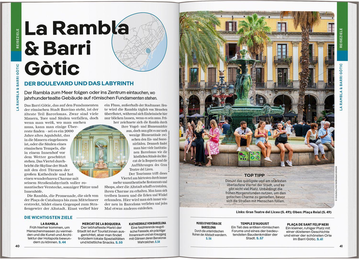 Beispielinhalt (Bild) LONELY PLANET Reiseführer Barcelona