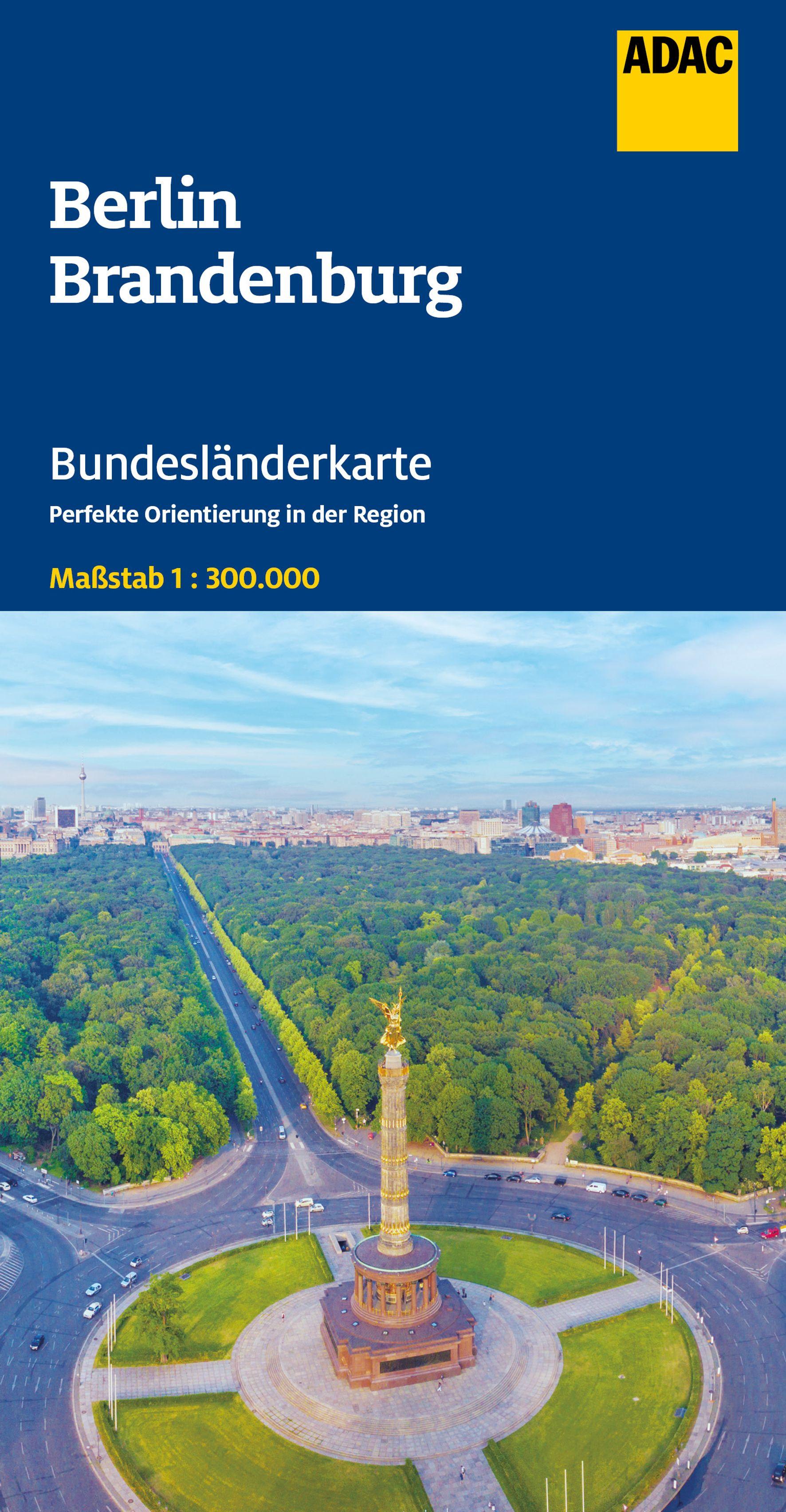 Vorderes Coverbild ADAC Bundesländerkarte Deutschland 05 Berlin, Brandenburg 1:300.000