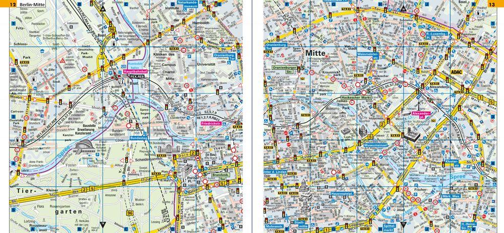 Beispielinhalt (Bild) ADAC Autofahreratlas Berlin 1:14.000