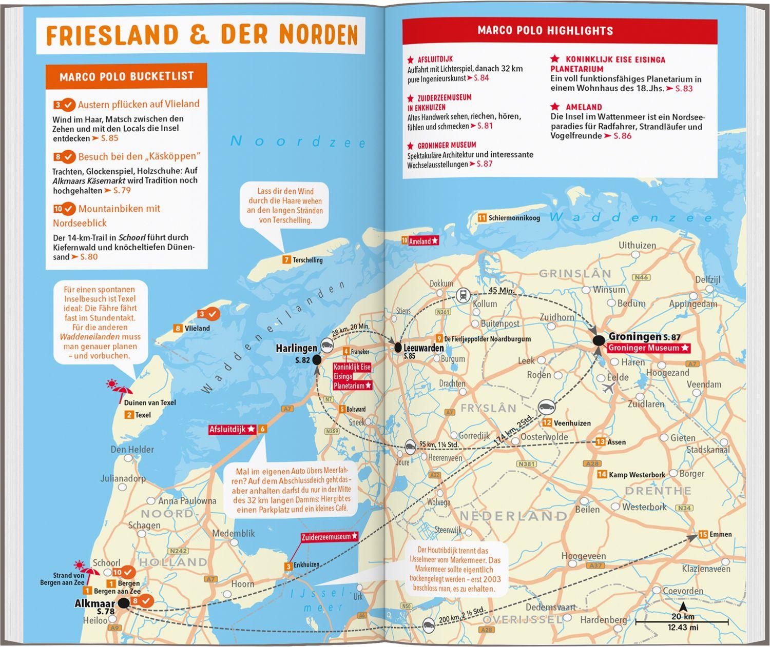 Beispielinhalt (Bild) MARCO POLO Reiseführer Niederlande