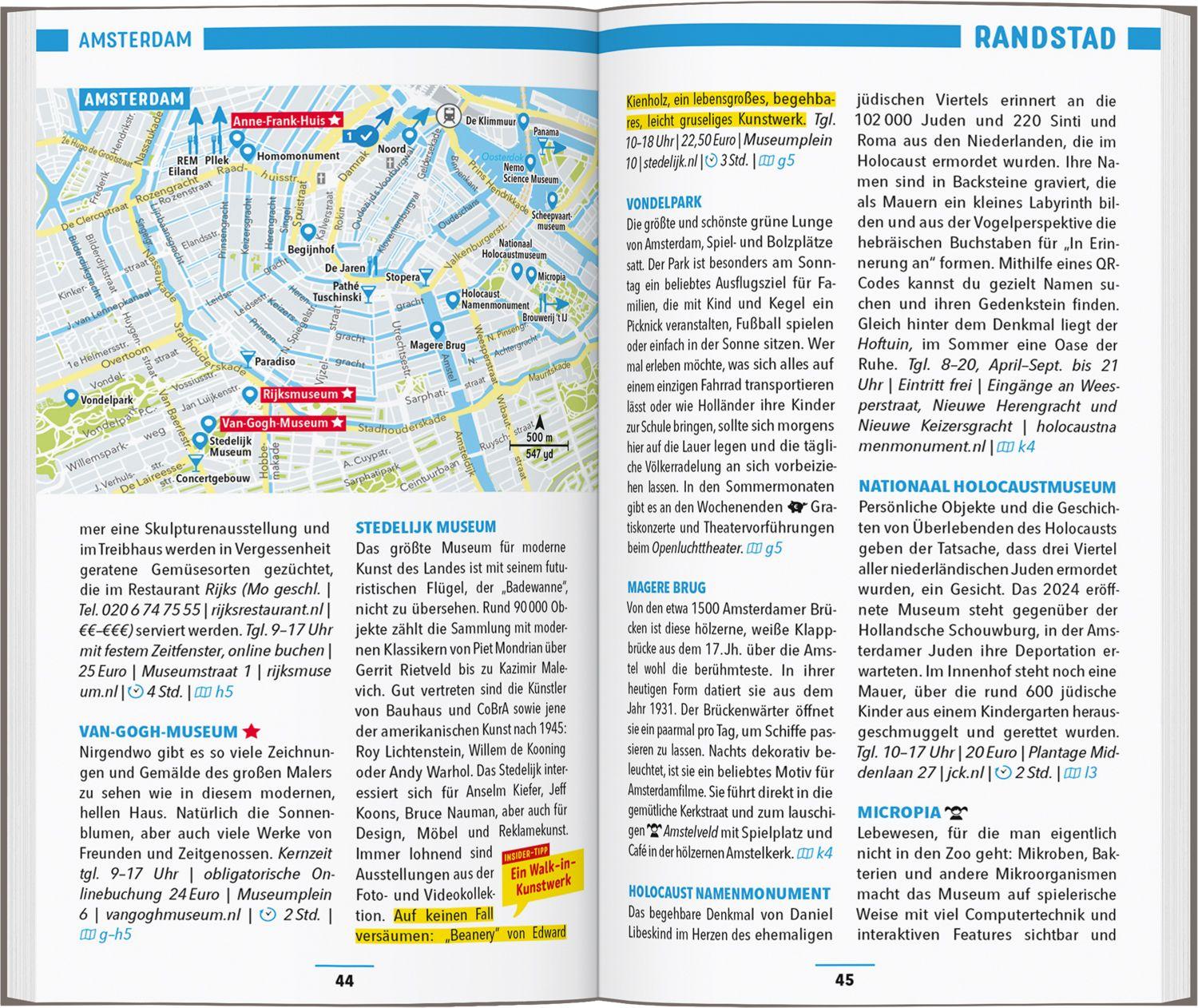 Beispielinhalt (Bild) MARCO POLO Reiseführer Niederlande