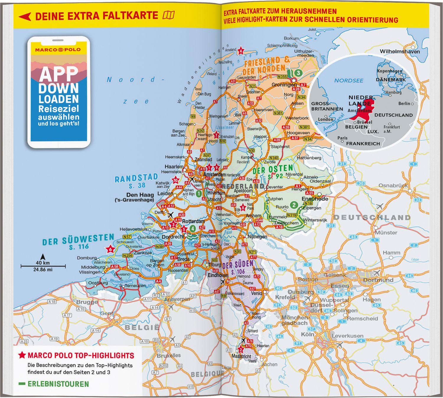 Beispielinhalt (Bild) MARCO POLO Reiseführer Niederlande