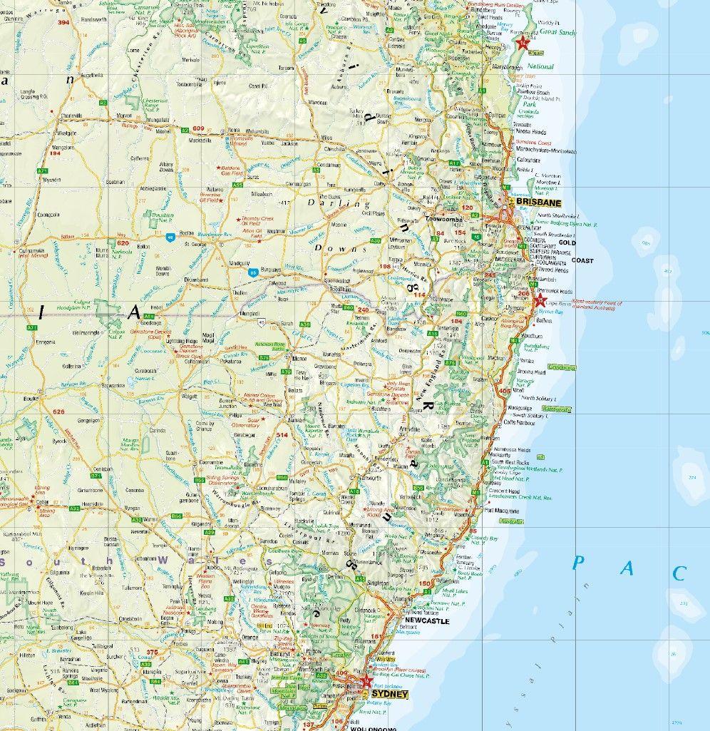 Beispielinhalt (Bild) MARCO POLO Reisekarte Australien 1:4 Mio.