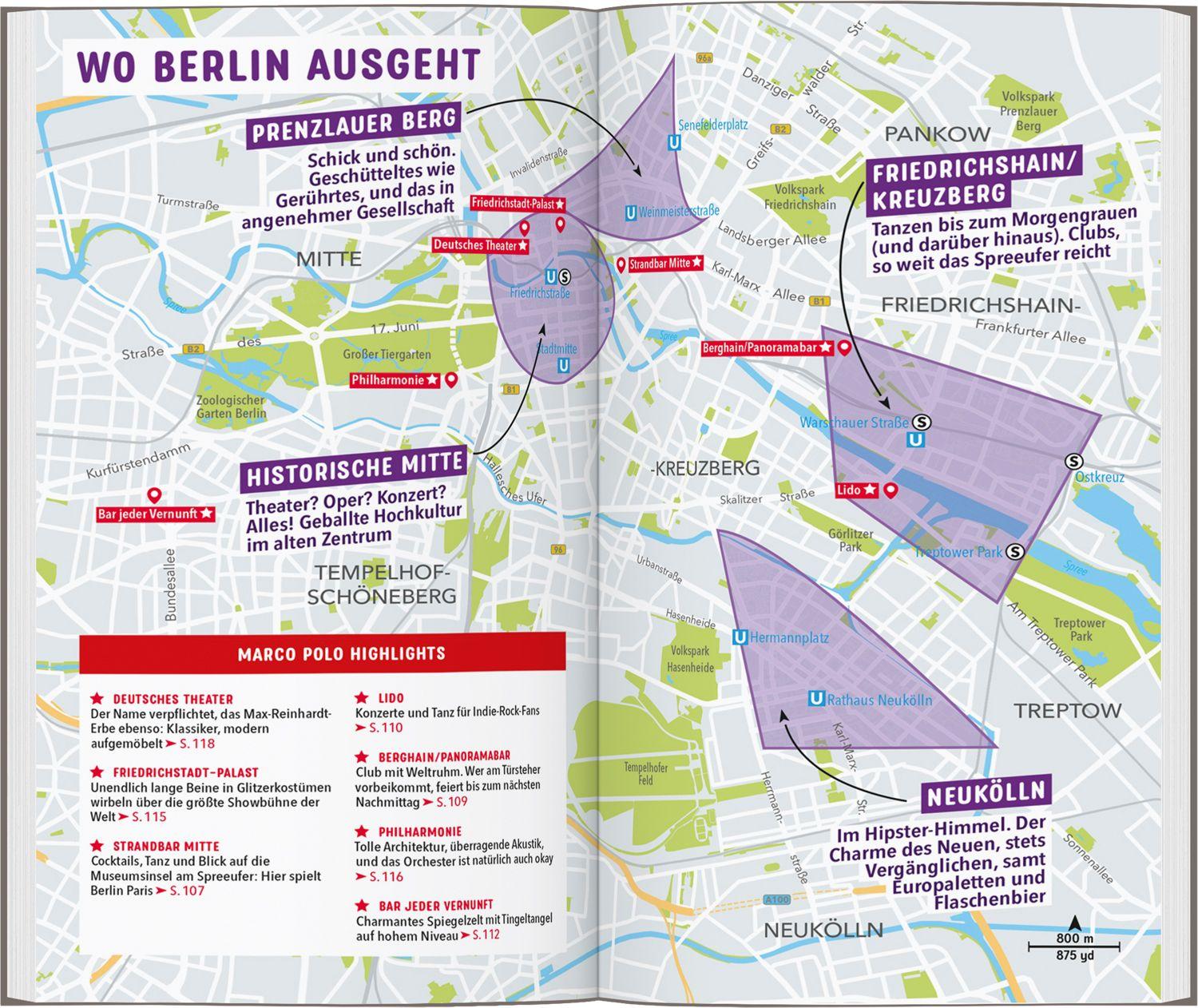 Beispielinhalt (Bild) MARCO POLO Reiseführer Berlin