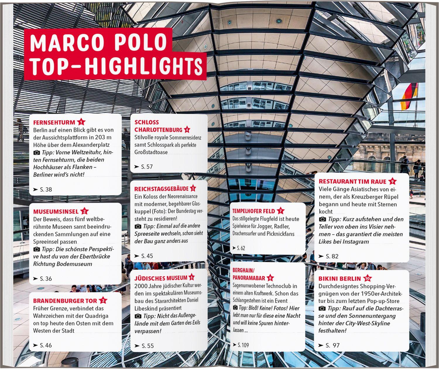 Beispielinhalt (Bild) MARCO POLO Reiseführer Berlin