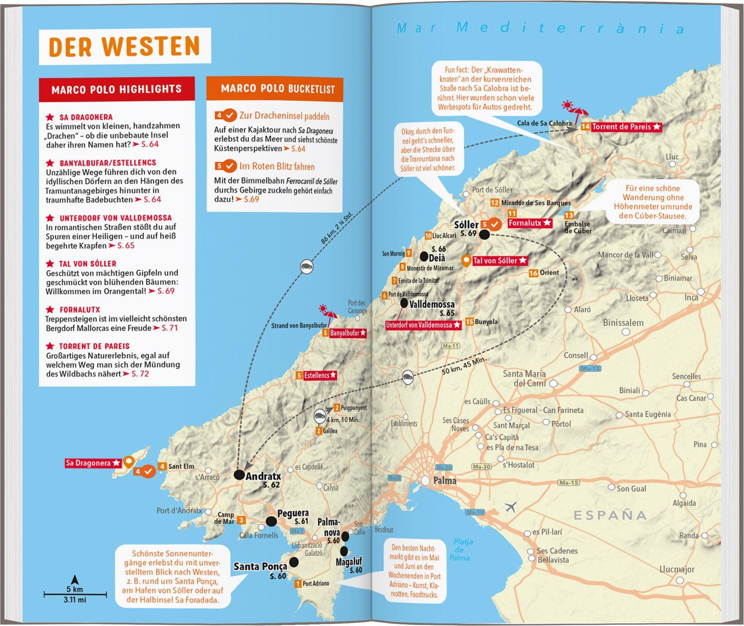 Beispielinhalt (Bild) MARCO POLO Reiseführer Mallorca