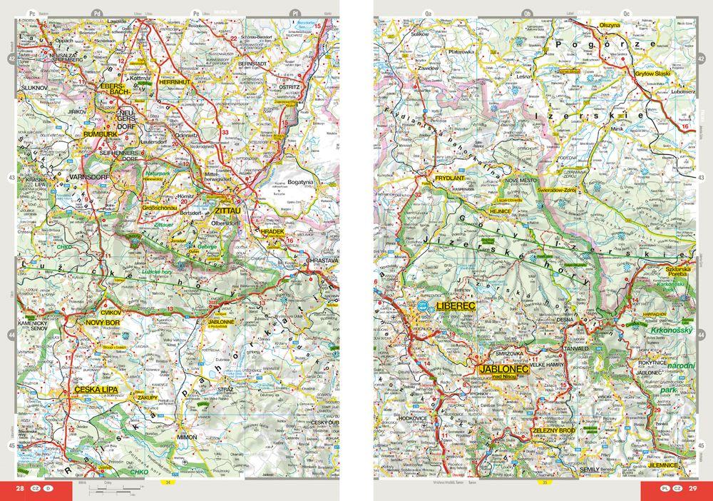 Beispielinhalt (Bild) MARCO POLO Reiseatlas Tschechische Republik 1:200.000