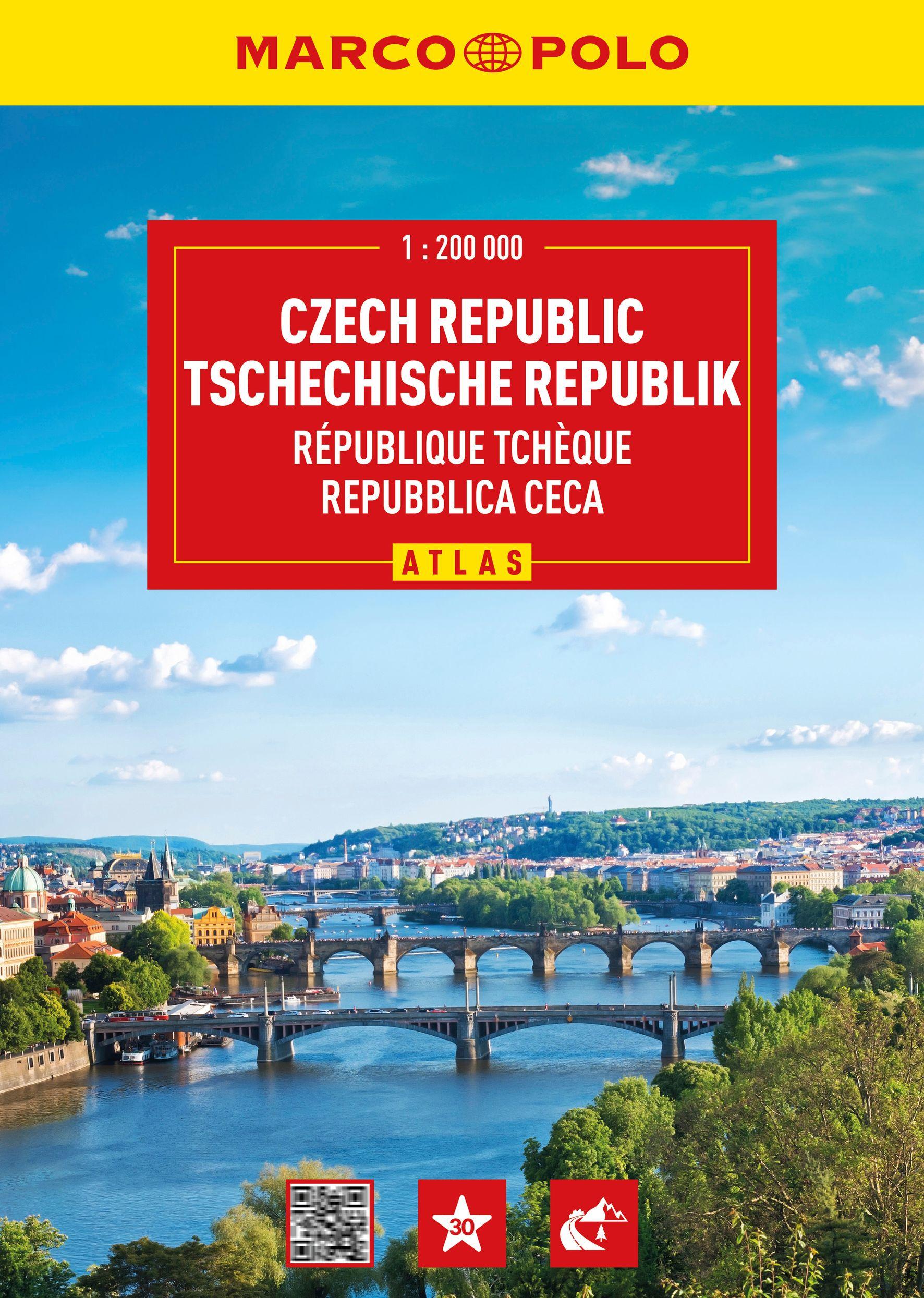 Vorderes Coverbild MARCO POLO Reiseatlas Tschechische Republik 1:200.000