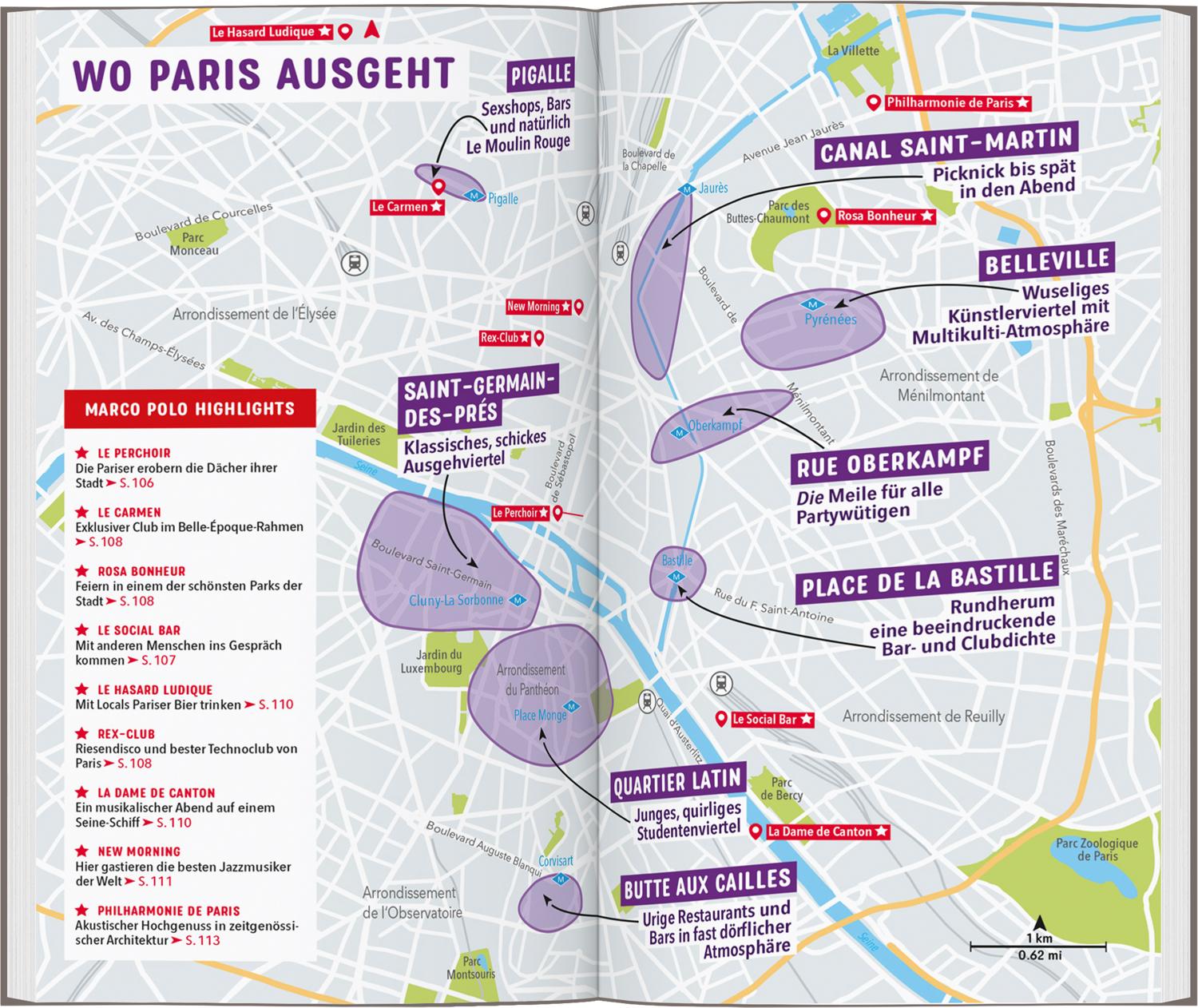 Beispielinhalt (Bild) MARCO POLO Reiseführer Paris