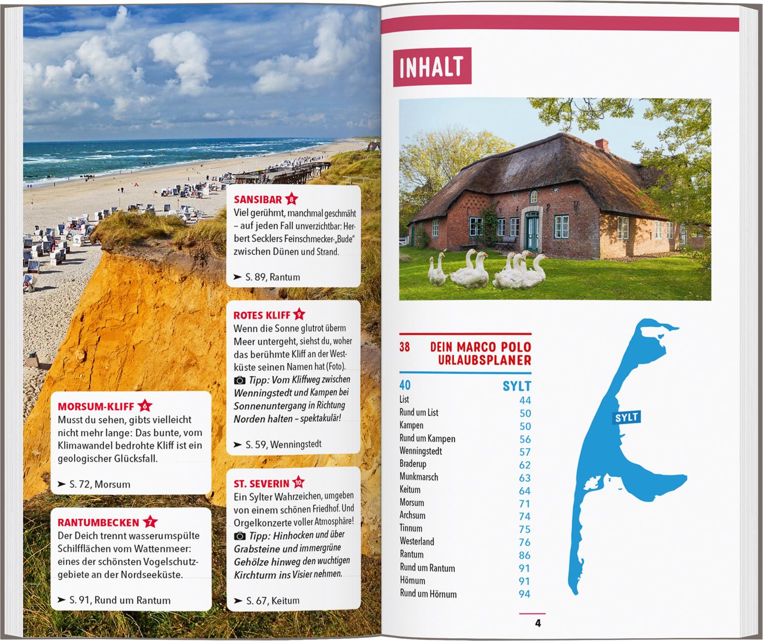 Beispielinhalt (Bild) MARCO POLO Reiseführer Sylt