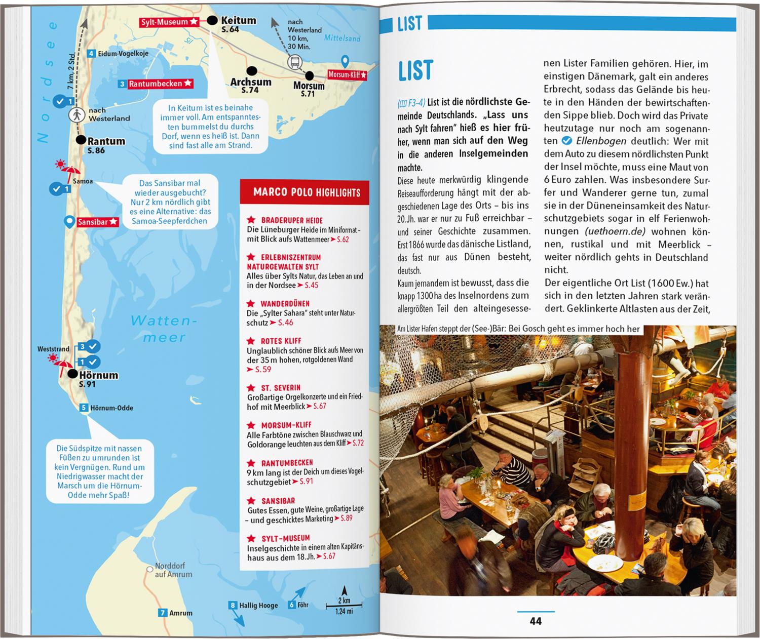 Beispielinhalt (Bild) MARCO POLO Reiseführer Sylt