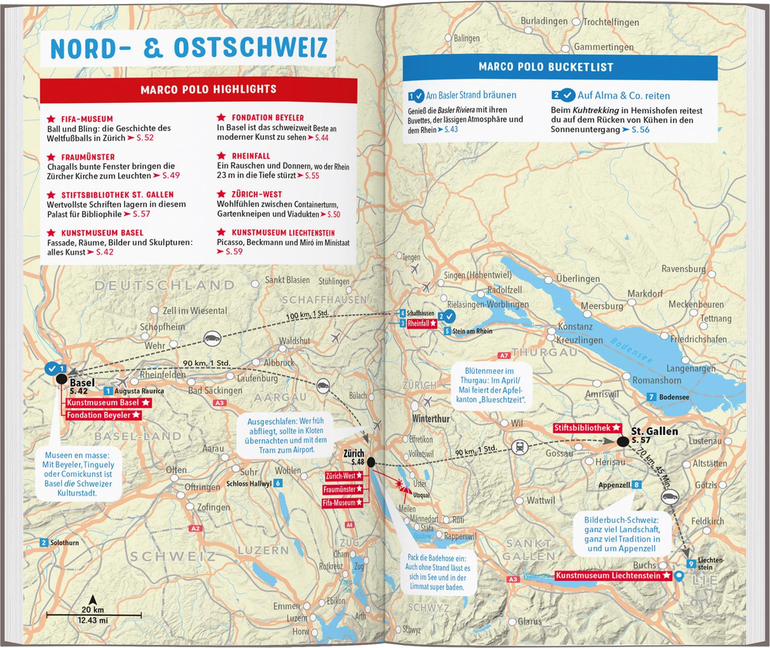Beispielinhalt (Bild) MARCO POLO Reiseführer Schweiz