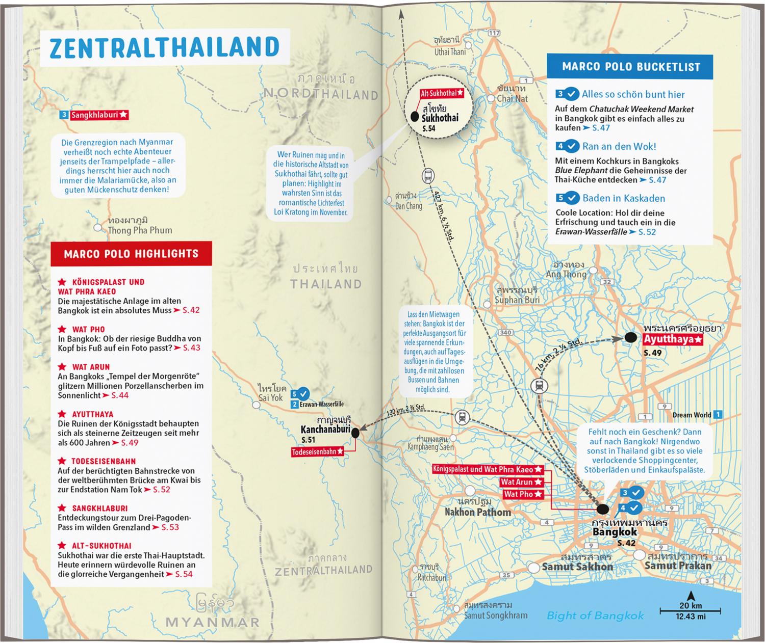 Beispielinhalt (Bild) MARCO POLO Reiseführer Thailand