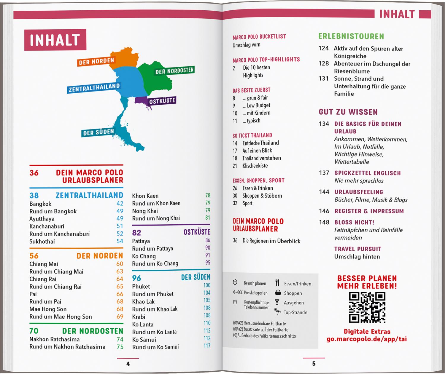 Beispielinhalt (Bild) MARCO POLO Reiseführer Thailand