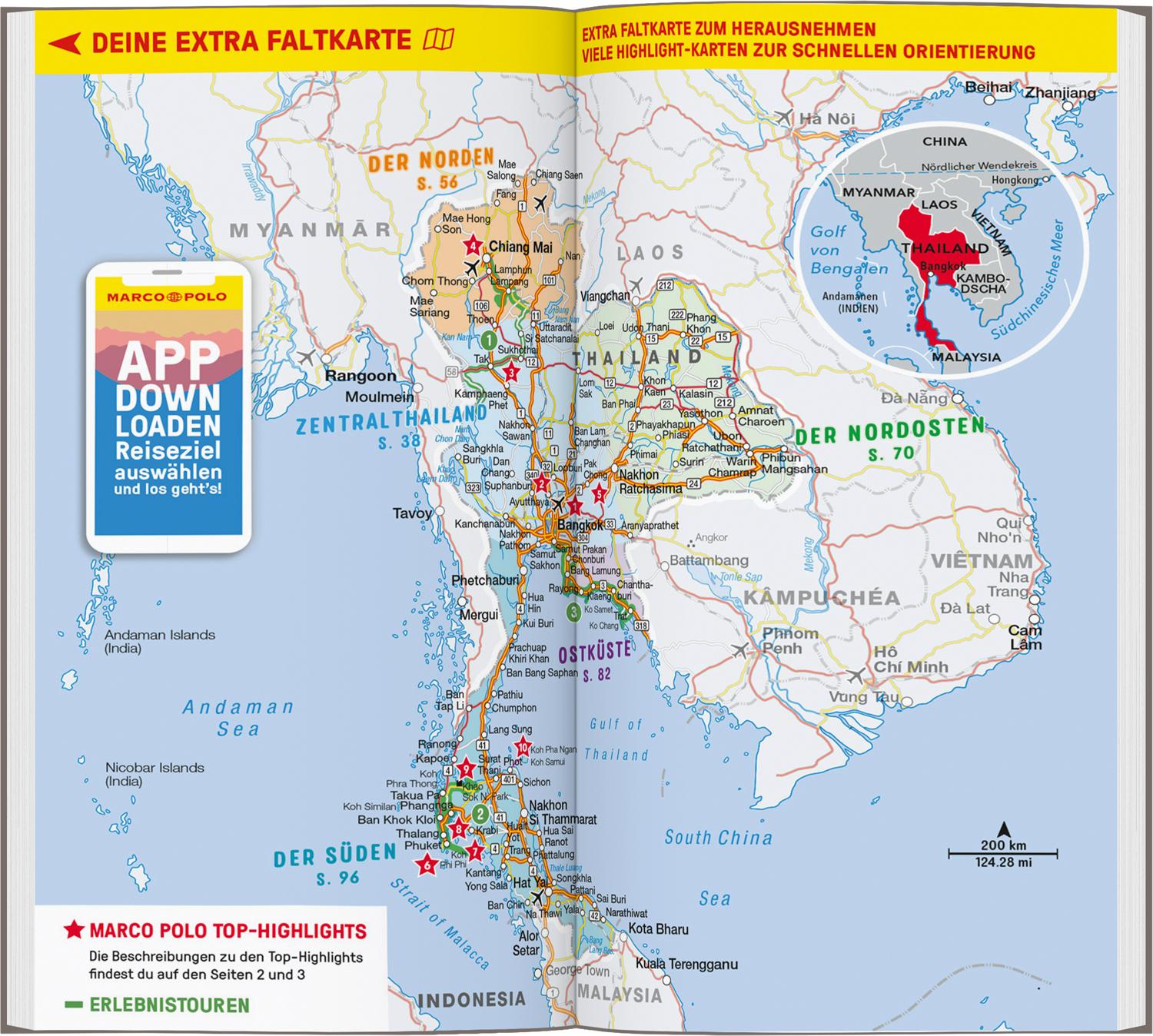 Beispielinhalt (Bild) MARCO POLO Reiseführer Thailand