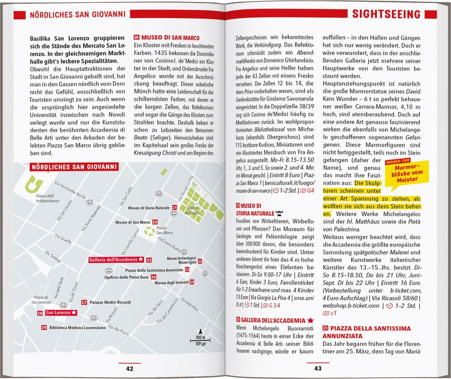 Beispielinhalt (Bild) MARCO POLO Reiseführer Florenz