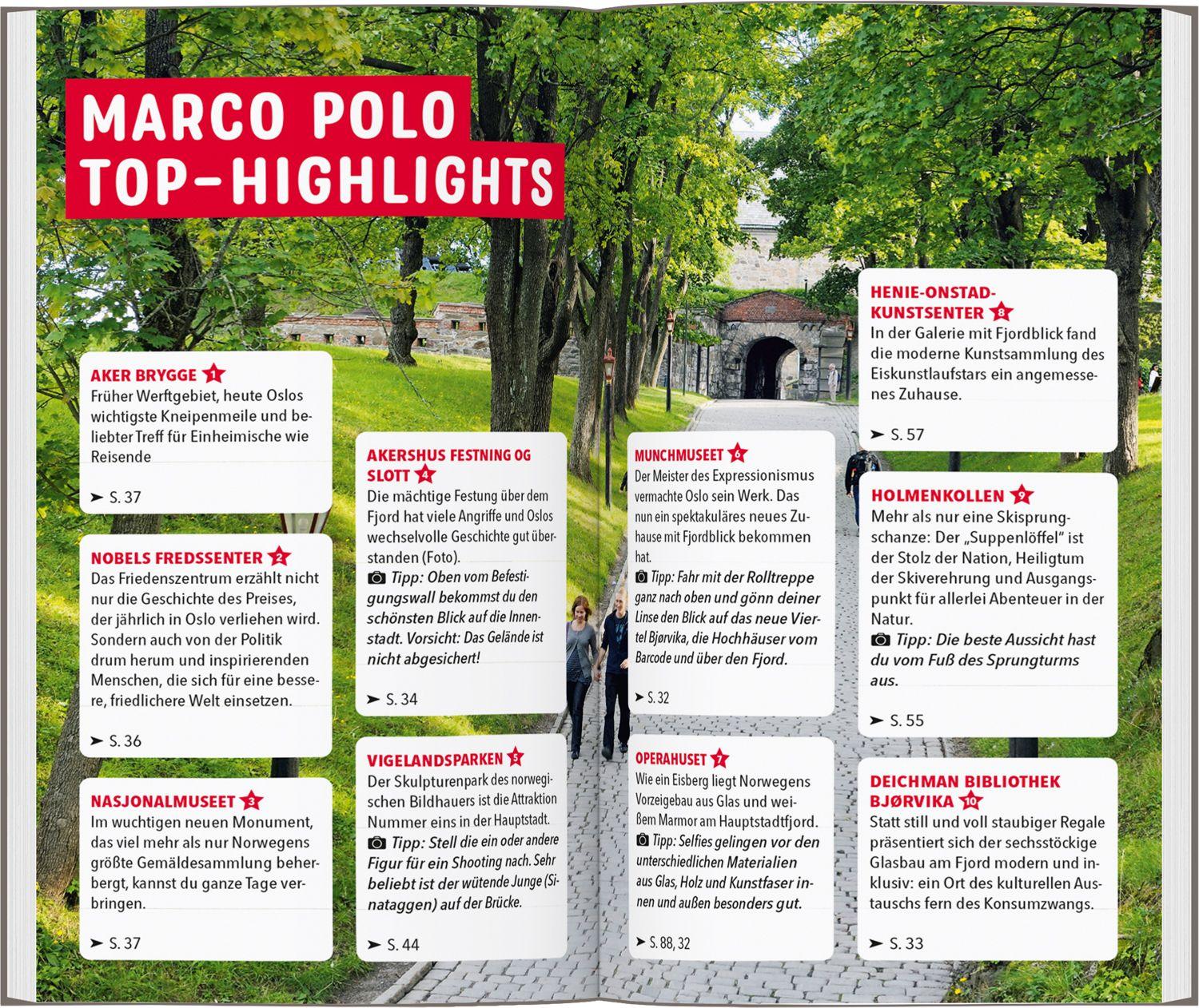 Beispielinhalt (Bild) MARCO POLO Reiseführer Oslo