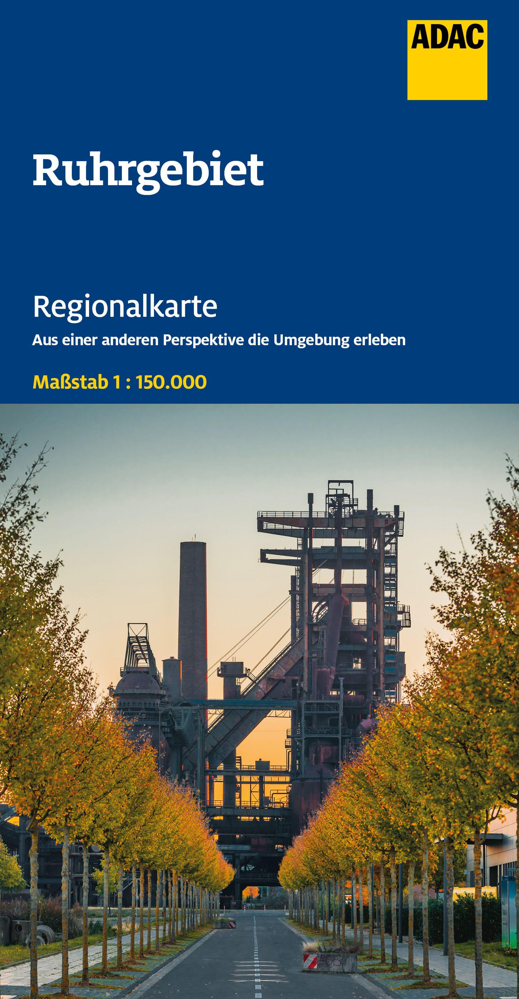 Vorderes Coverbild ADAC Regionalkarte 07 Ruhrgebiet 1:150.000