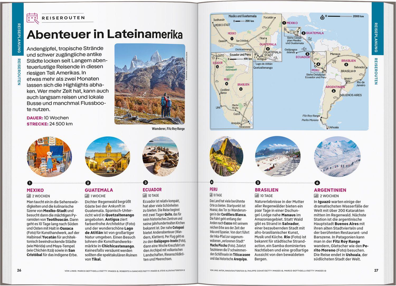Beispielinhalt (Bild) LONELY PLANET Reiseführer Die Welt