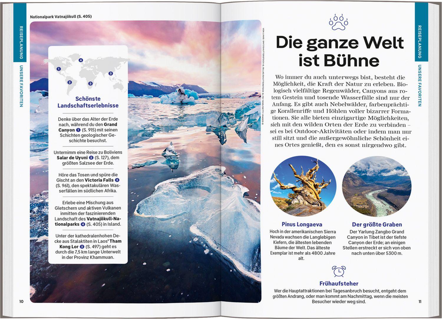 Beispielinhalt (Bild) LONELY PLANET Reiseführer Die Welt