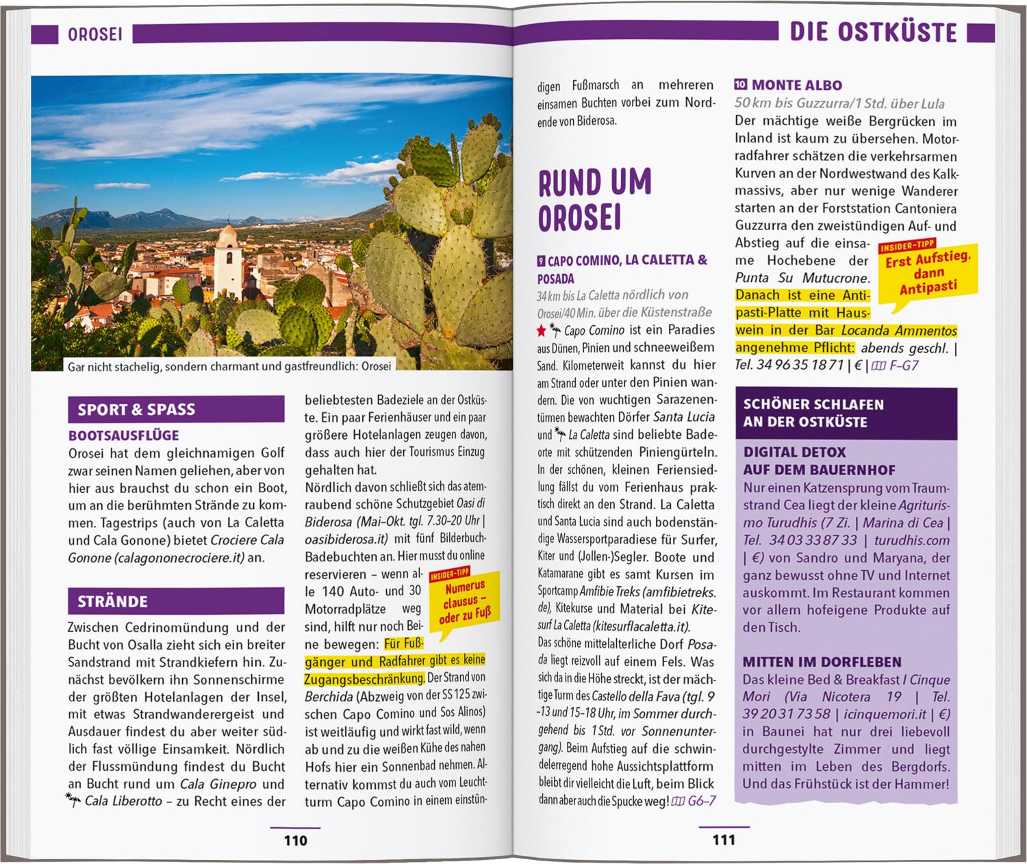 Beispielinhalt (Bild) MARCO POLO Reiseführer Sardinien