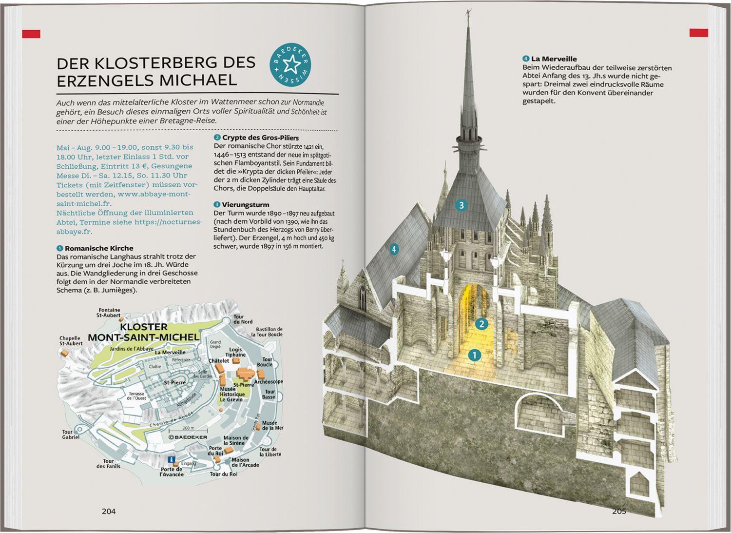 Beispielinhalt (Bild) Baedeker Reiseführer Bretagne