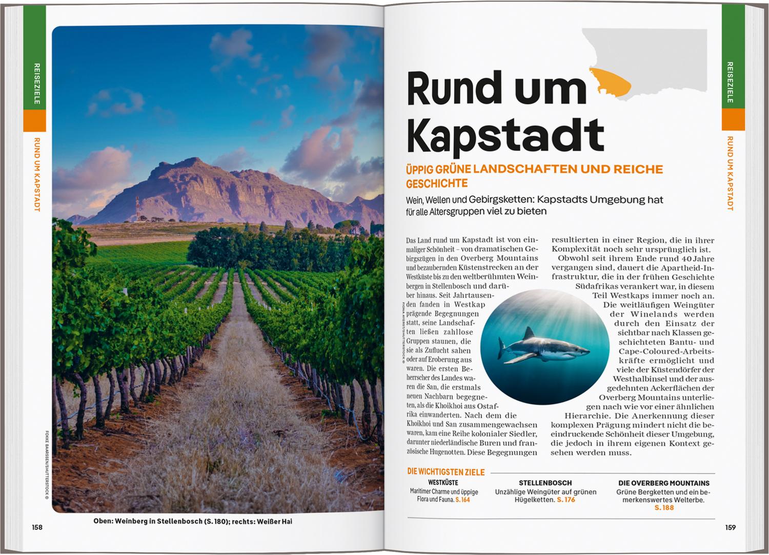 Beispielinhalt (Bild) LONELY PLANET Reiseführer Kapstadt & Garden Route