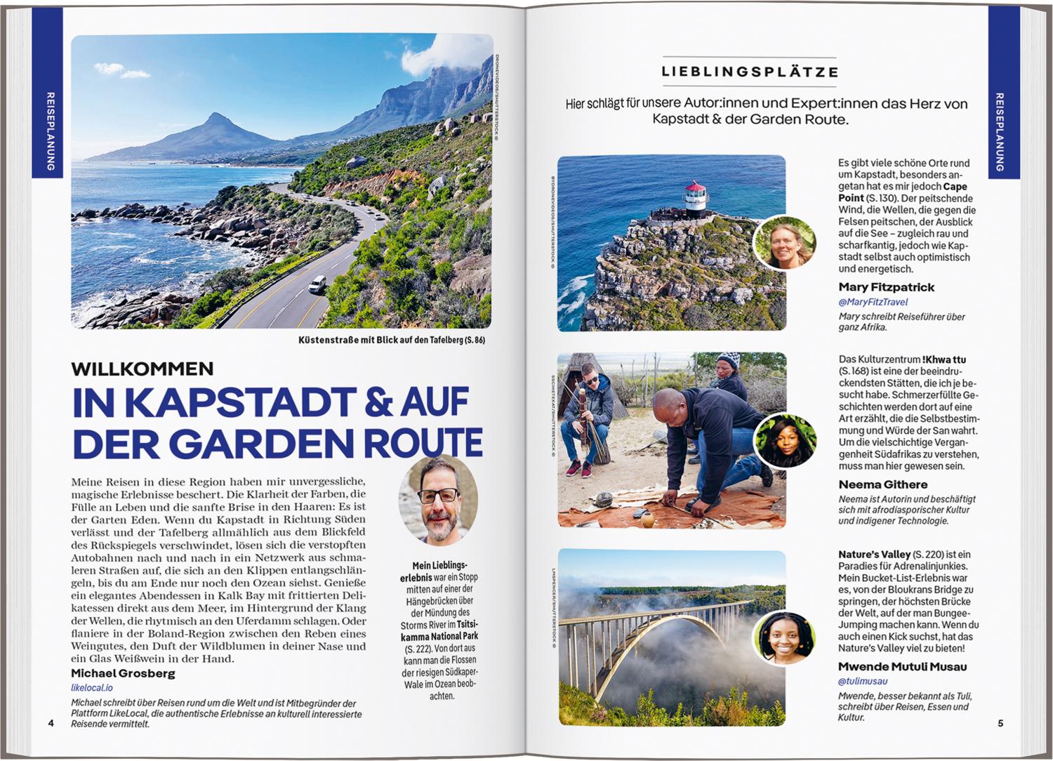 Beispielinhalt (Bild) LONELY PLANET Reiseführer Kapstadt & Garden Route